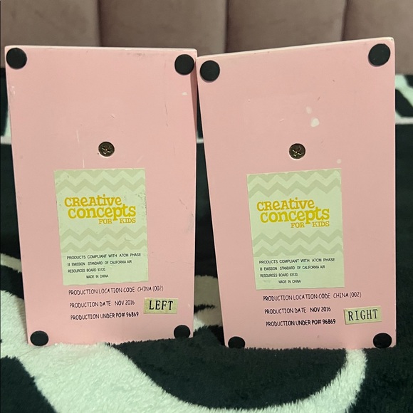 Pink and White Butterfly Bookend - Picture 4 of 4